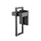 Z-Lite Luttrel 1 Light Outdoor Wall Sconce, Black & Frosted 566S-BK-LED - alternate 5